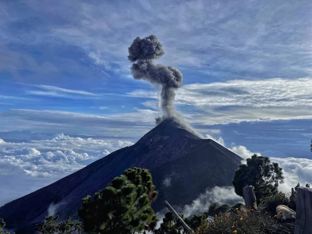 Gwatemala Fuego wulkan